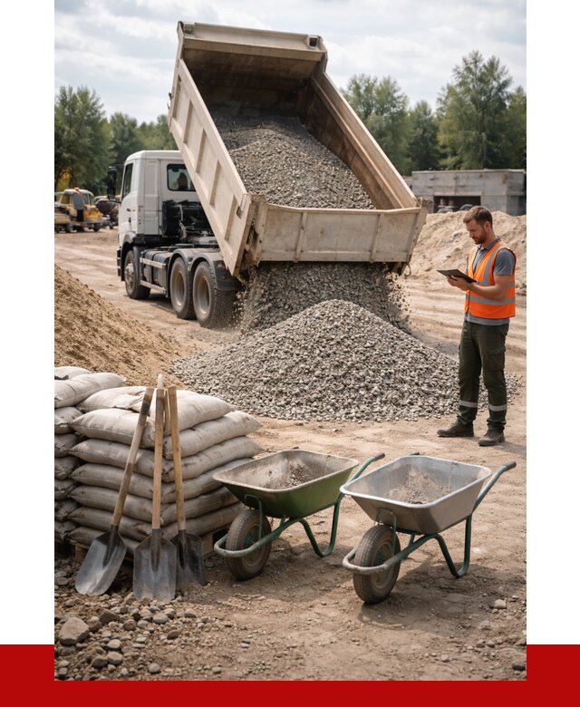 Доставка нерудных материалов в Александрове от 1285 руб. | ПРОНЕРУДЛкн