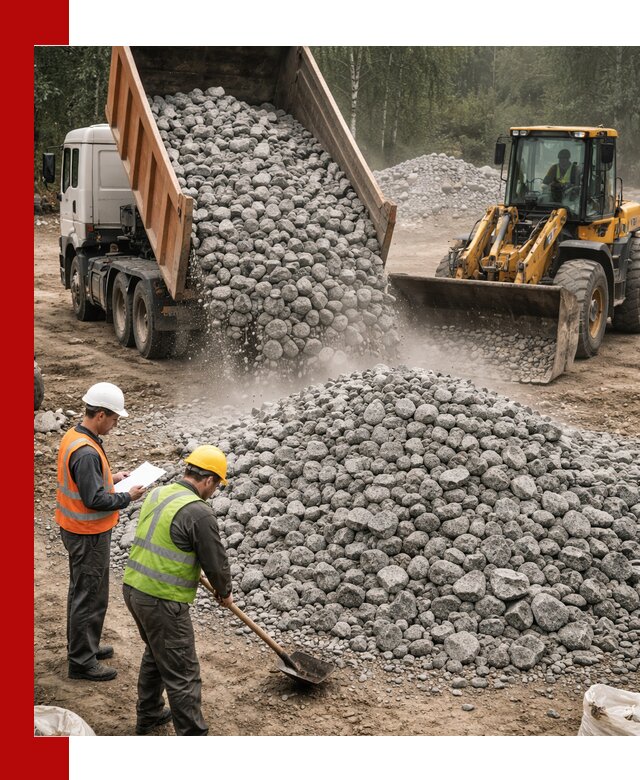 Гранитный щебень фракция 70-150 доставка в Александрове