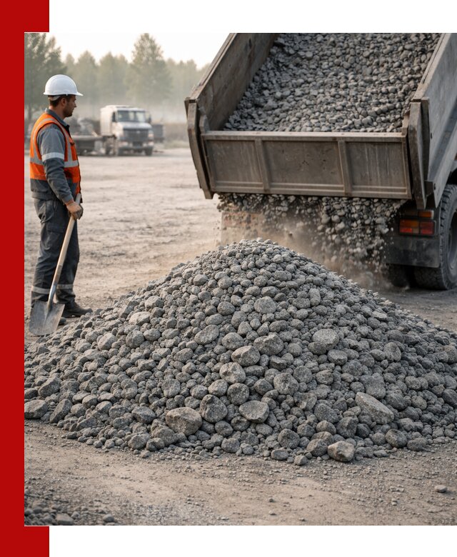 Гранитный щебень фракции 100–201 для строительства в Александрове