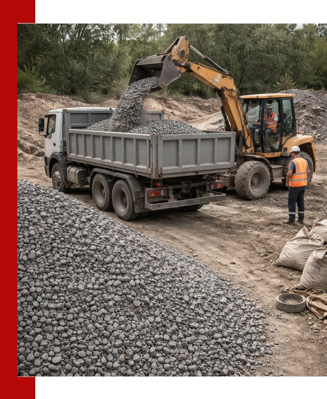 Доставка гравийного щебня в Александрове оптом и в розницу
