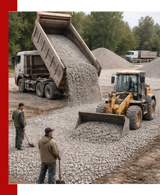 Купить гравийный щебень фракция 20-40 в Александрове с доставкой
