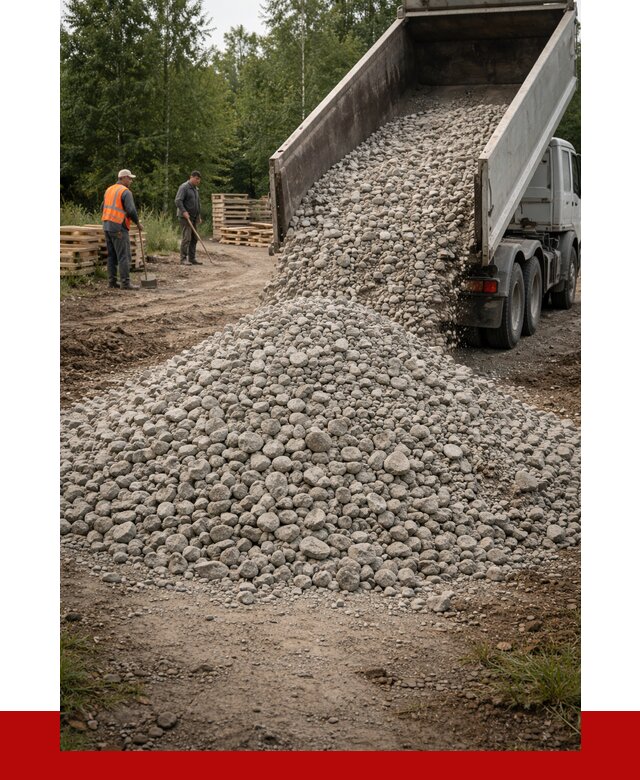 гравийный щебень фракция 70-120 в Александрове от 2624 р. ПРОНЕРУДЛкн