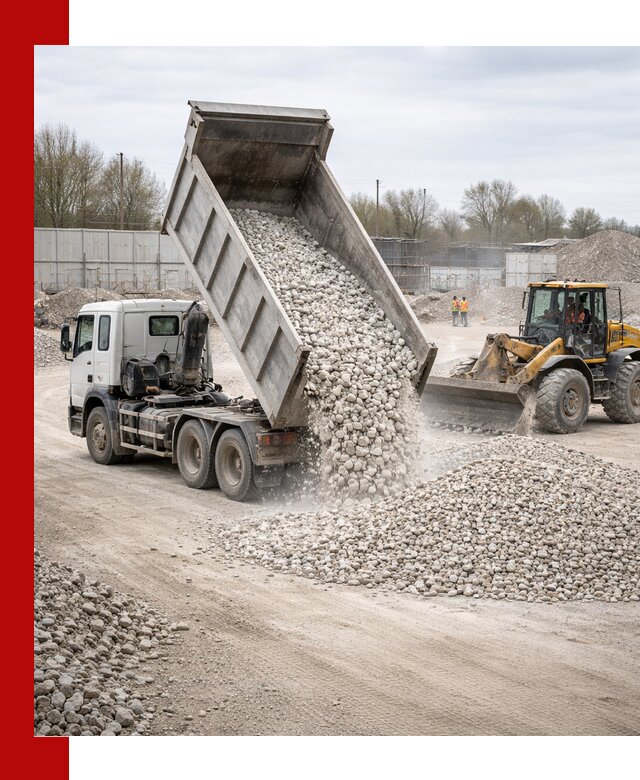 Доставка и продажа известнякового щебня в Александрове