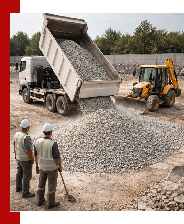 Купить известняковый щебень фракции 5–10 мм с доставкой в Александрове