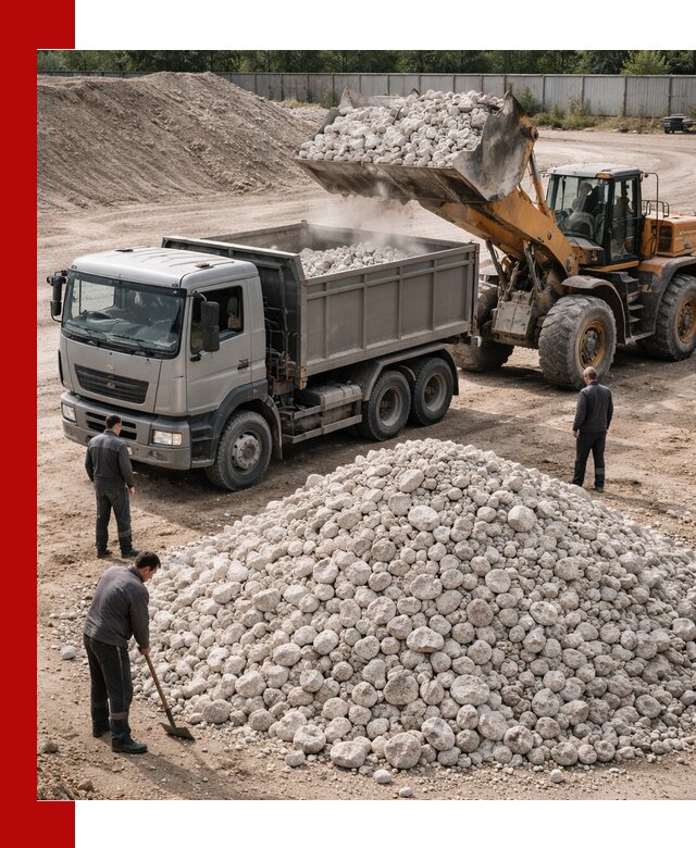 Известняковый щебень фракция 70–150 с доставкой в Александрове