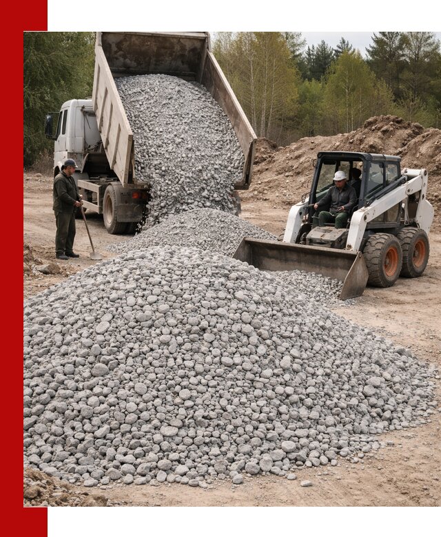 Доставка доломитового щебня в Александрове напрямую от карьера