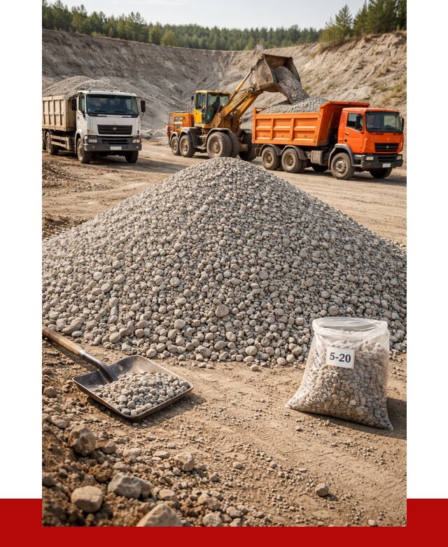 Доломитовый щебень фр. 5-20 в Александрове от 4499 р. | ПРОНЕРУДЛкн