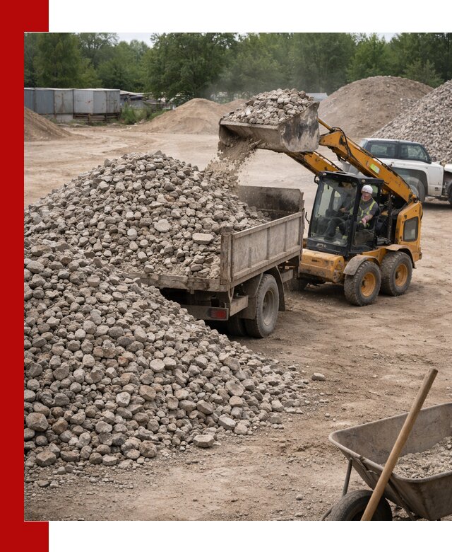 Доставка вторичного щебня в Александрове для строительных работ