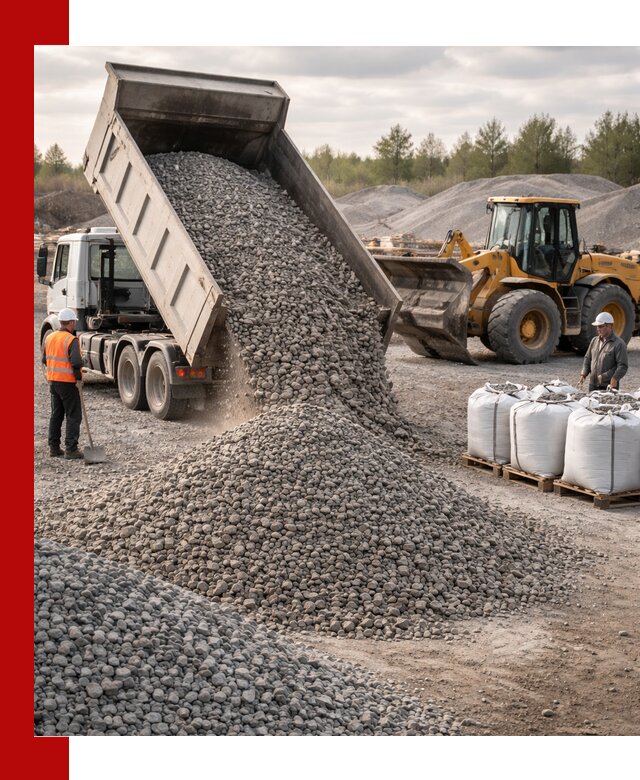 Бетонный щебень фракция 5–20 с доставкой в Александрове