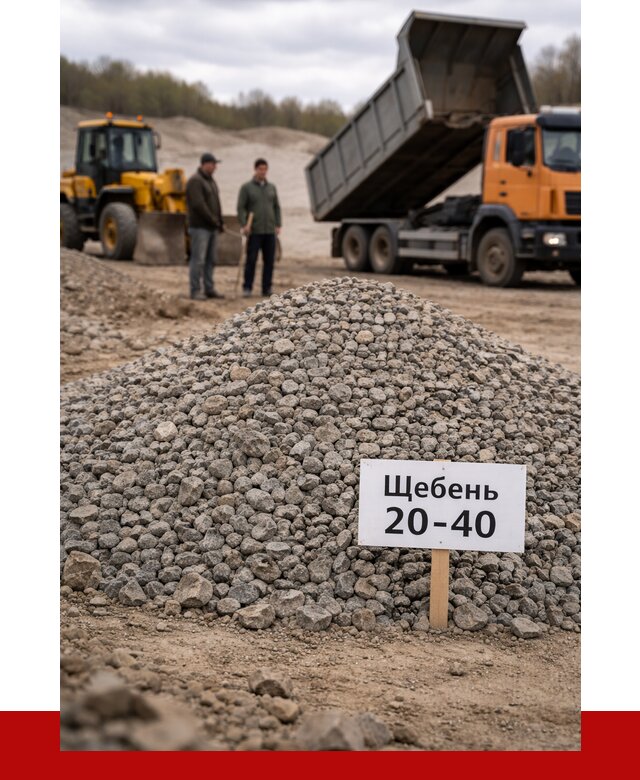 Бетонный щебень фракция 20-40 в Александрове от 2624 р. | ПРОНЕРУДЛкн