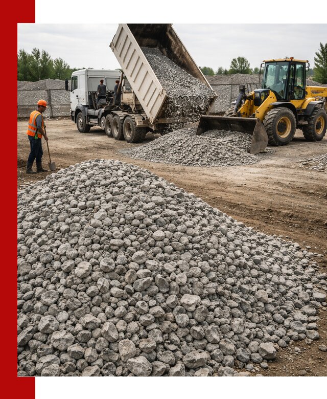 Доставка бетонного щебня фракции 40-70 в Александрове