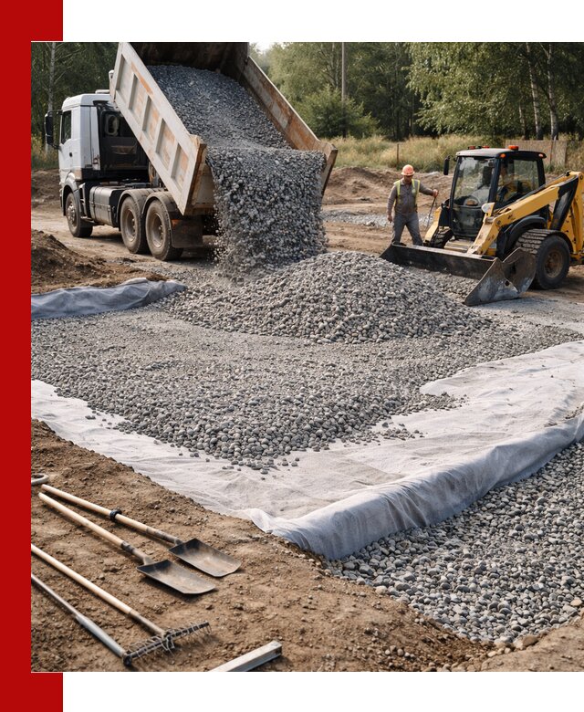 Щебень для фундамента с доставкой в Александрове