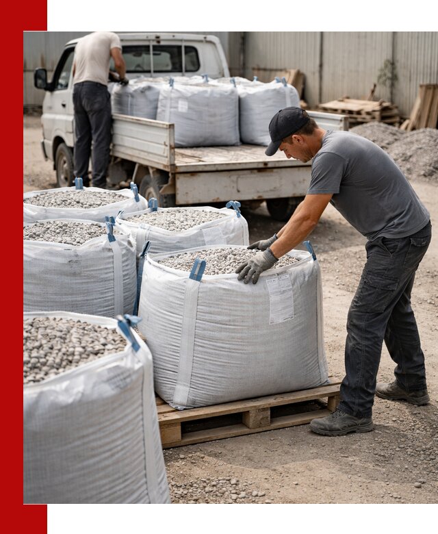 Доставка щебня в мешках по выгодным ценам в Александрове