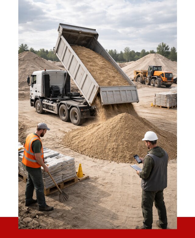 Карьерный песок с доставкой в Александрове от 3856 р. ПРОНЕРУДЛкн