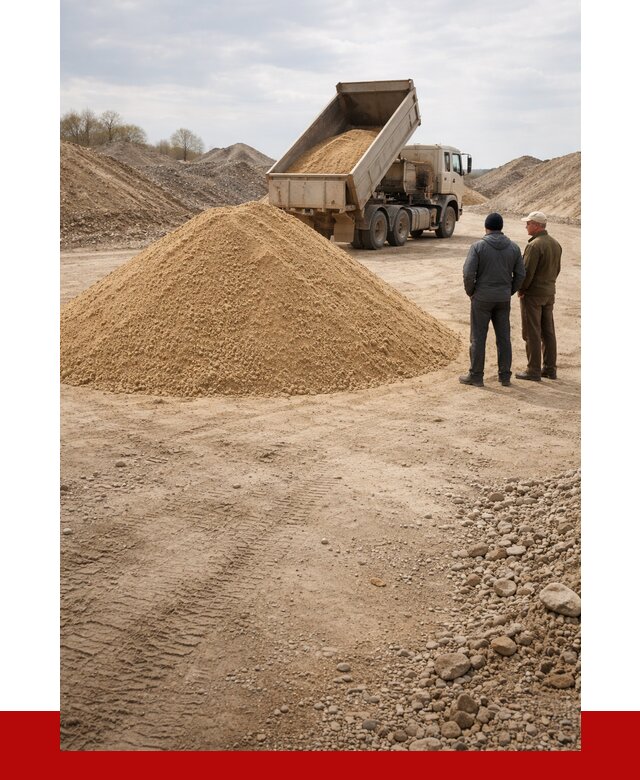 Карьерный песок крупнозернистый в Александрове от 9104 р | ПРОНЕРУДЛкн