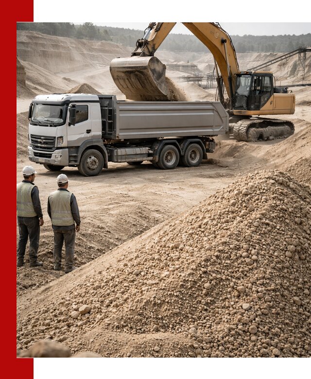 Карьерный крупнозернистый песок с доставкой в Александрове