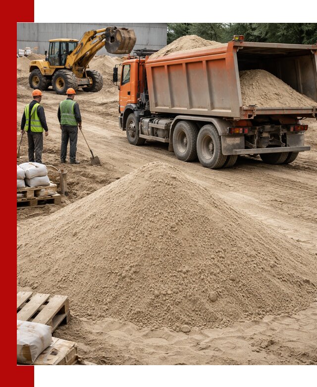 Доставка и продажа мытого речного песка в Александрове