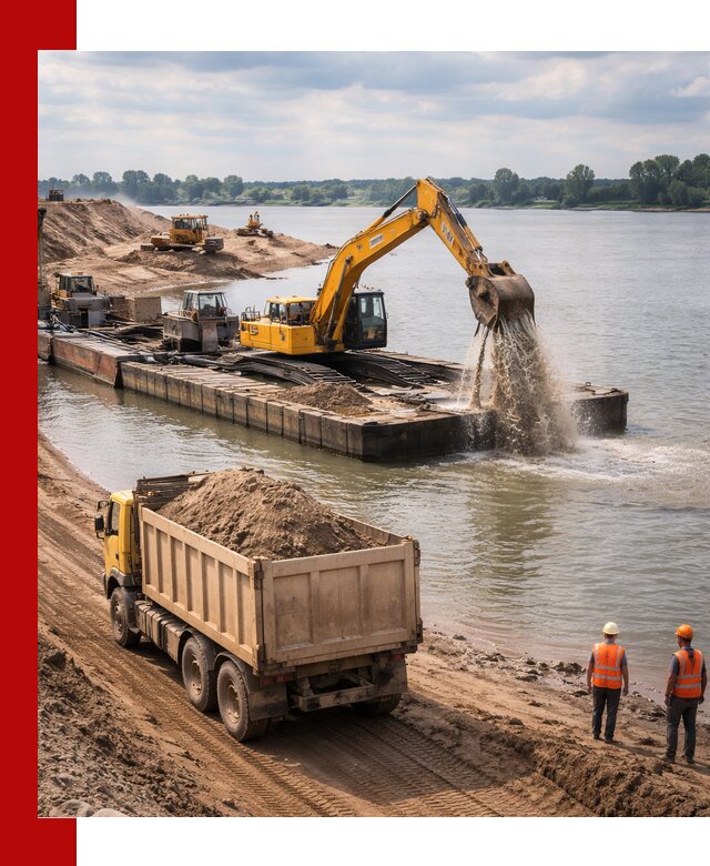 Намывной песок с доставкой в Александрове оптом и в розницу