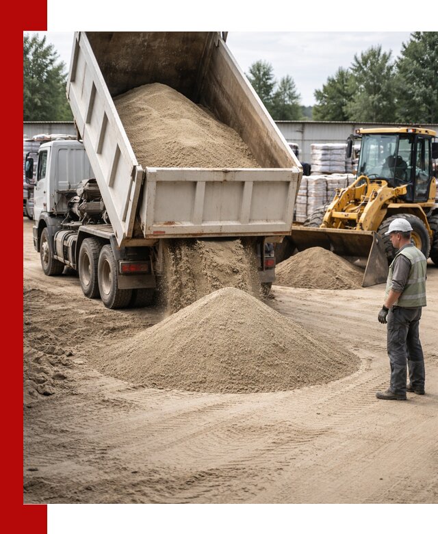 Поставка и доставка песка для бетона в Александрове