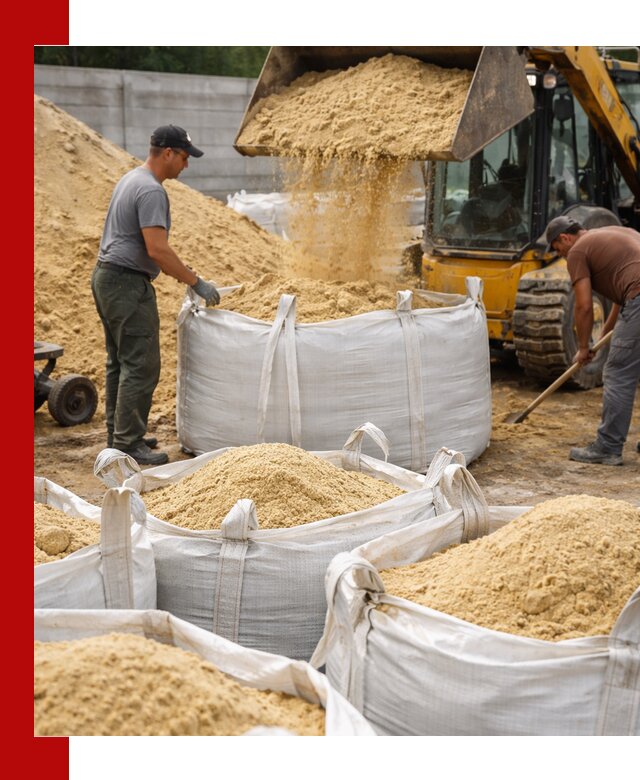 Поставка качественного песка для кладки в Александрове
