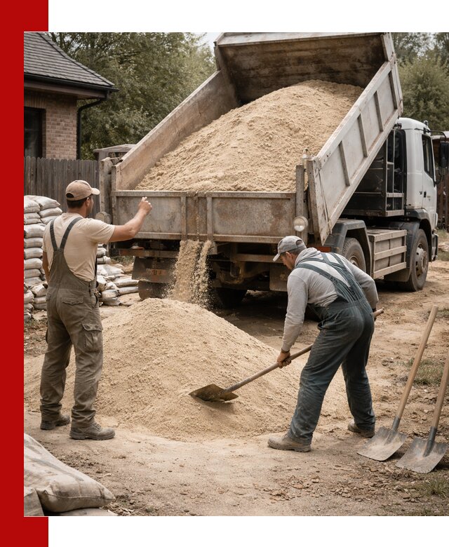 Песок для штукатурки с доставкой в Александрове качественный и чистый