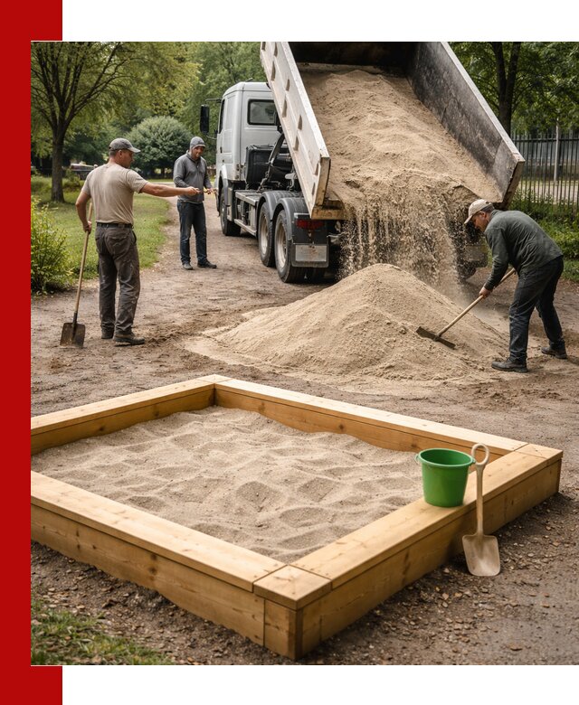 Песок для песочницы с доставкой в Александрове недорого и чистый