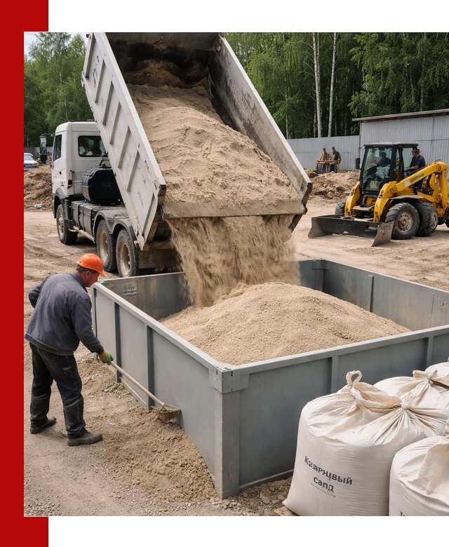 Кварцевый песок для фильтра в Александрове — доставка и качество