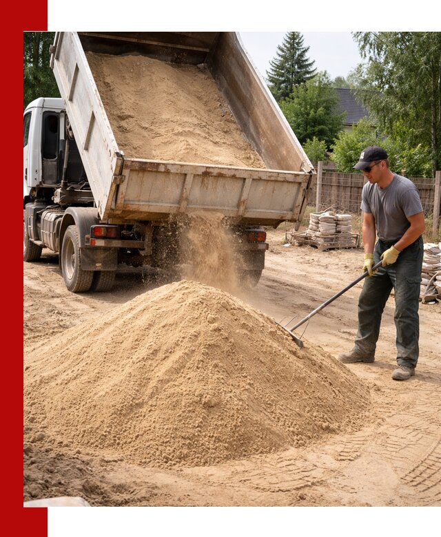 Доставка сухого песка самосвалами в Александрове