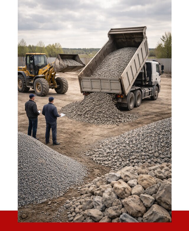 Гравий и камень с доставкой в Александрове от 4499 р. - ПРОНЕРУДЛкн