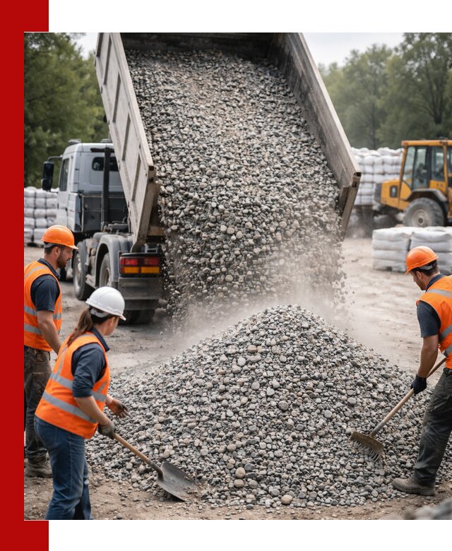 Доставка гравия и камня в Александрове оптом и в розницу