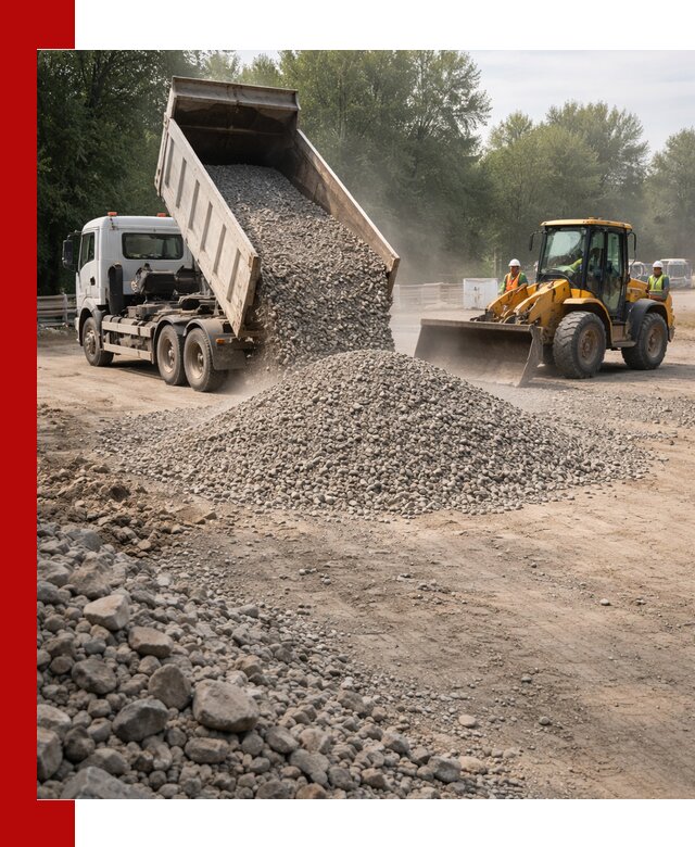 Гравий фракция 5–20 доставка в Александрове оптом и в розницу