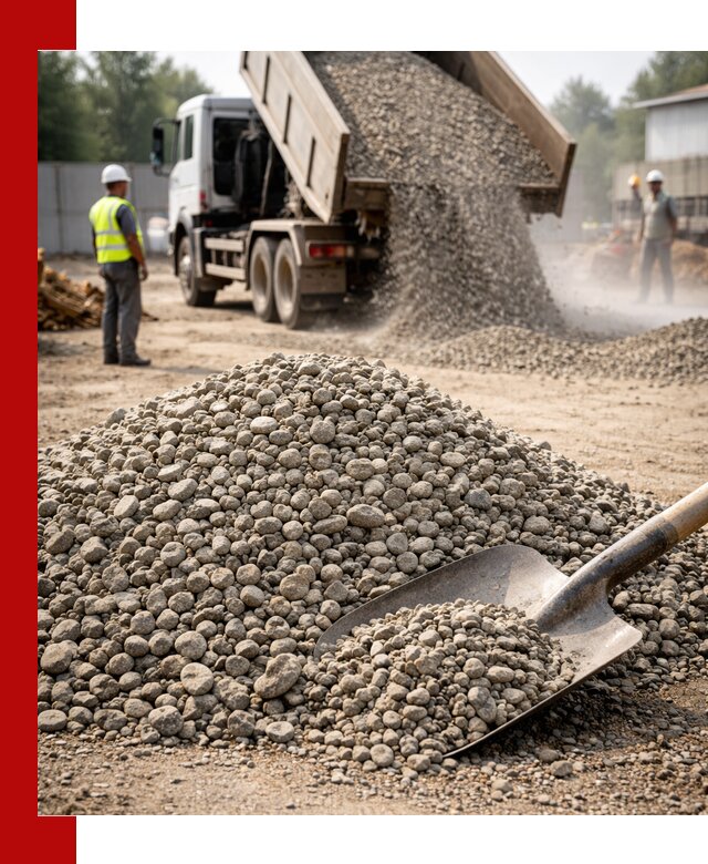 Доставка гравия фракции 20-40 в Александрове с самосвалами