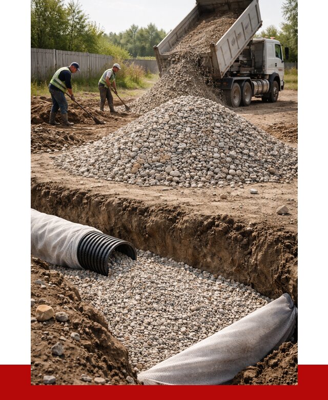 Гравий для дренажа в Александрове от 2356 р., доставка ПРОНЕРУДЛкн