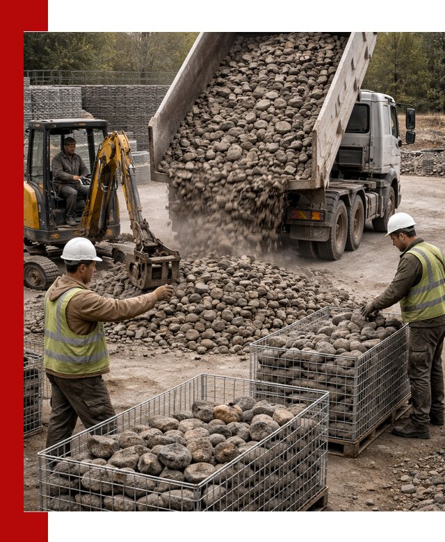 Камень для габионов фракция 100–201 в Александрове