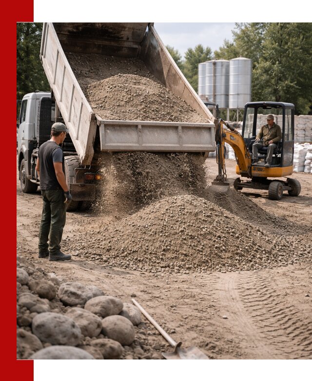 Доставка ПГС С3 в Александрове самосвалами и миксерами