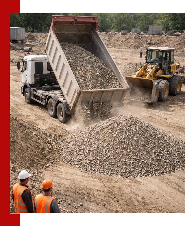 Щебень с песком (ЩГПС С2) с доставкой в Александрове