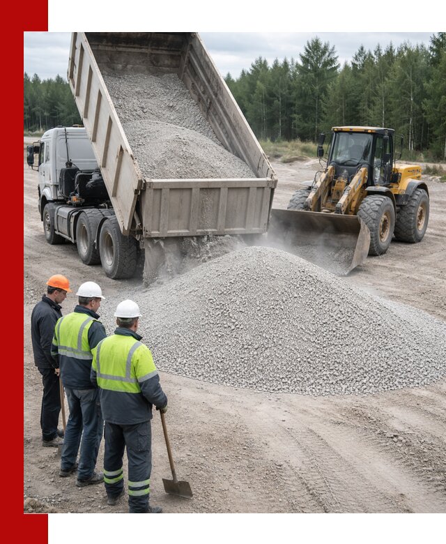 Известняковый отсев 0-5 доставка в Александрове быстро и выгодно