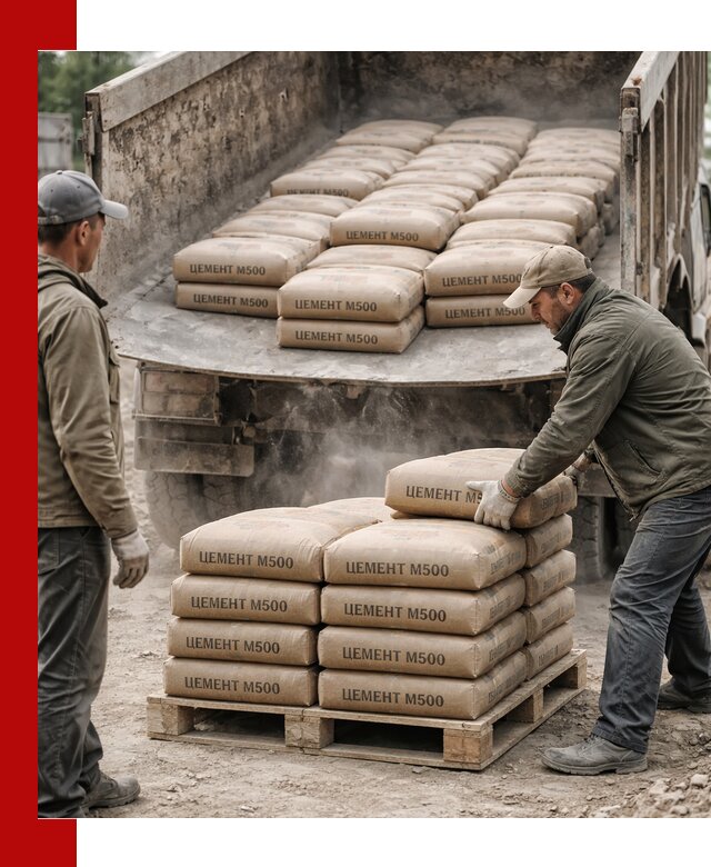Цемент М500 с доставкой самосвалом в Александрове