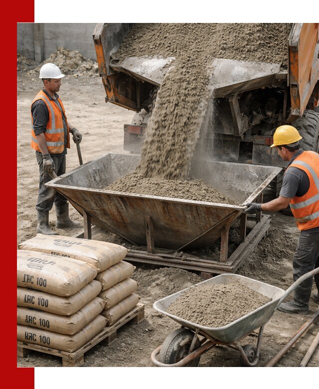 Доставка цементно-песчаной смеси М100 в Александрове