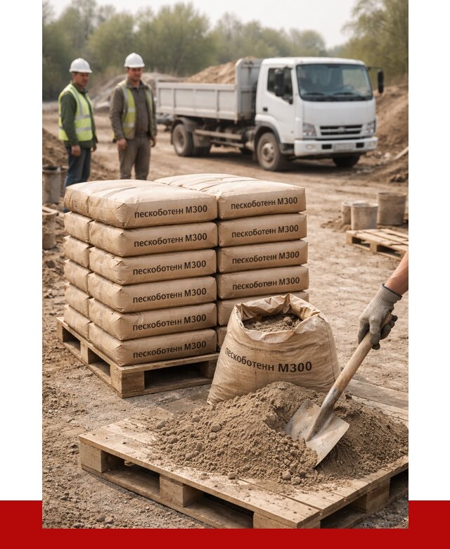 Пескобетон М300 в Александрове с доставкой от 4981 р. за куб | ПРОНЕРУДЛкн