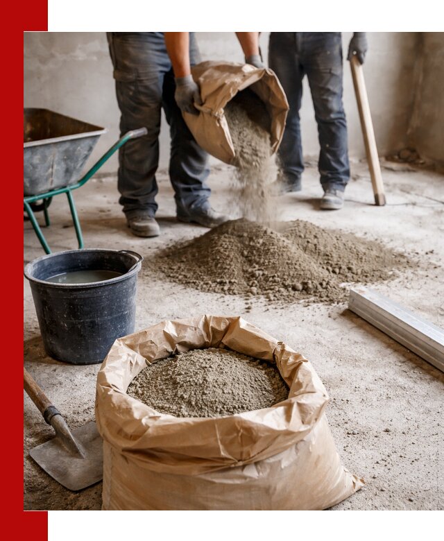 Доставка сухой смеси для стяжки в Александрове