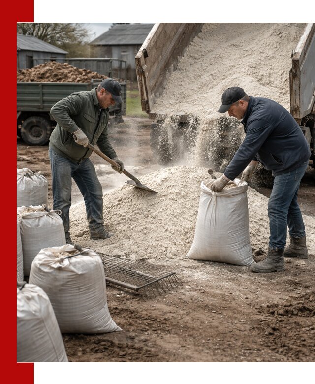 Доставка извести пушонки в Александрове оптом и мелким оптом