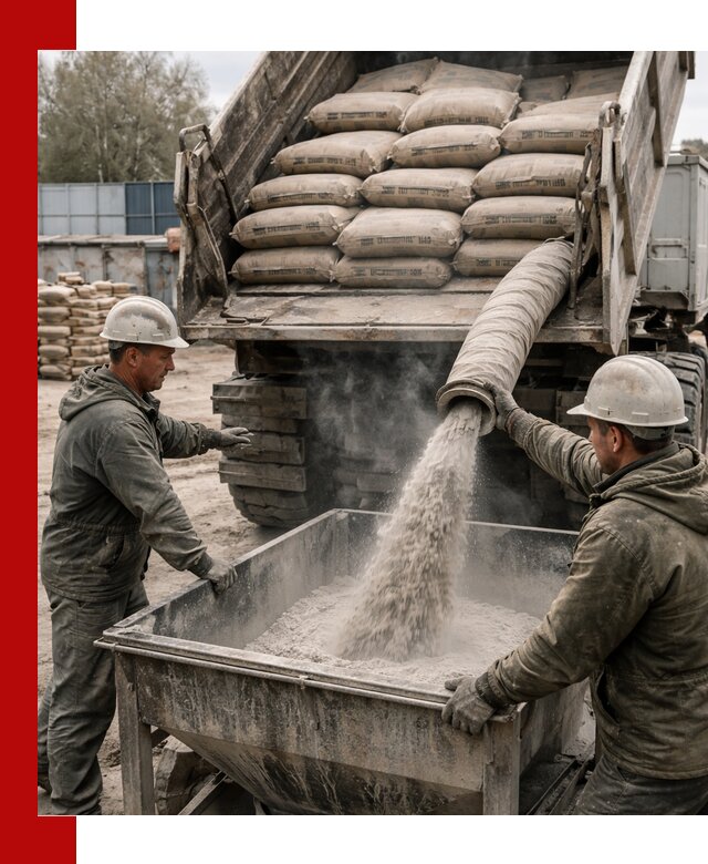 Доставка цемента М400 в Александрове оптом и в розницу