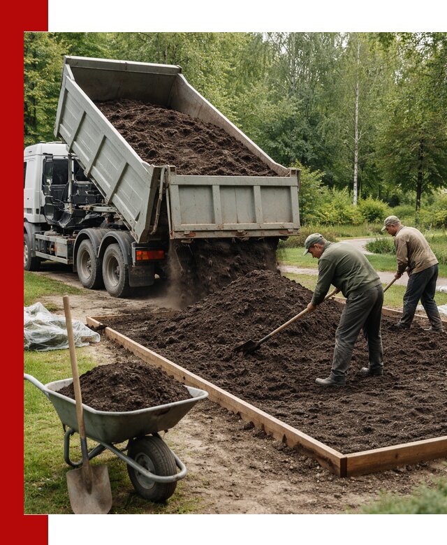 Доставка грунта для озеленения и благоустройства в Александрове