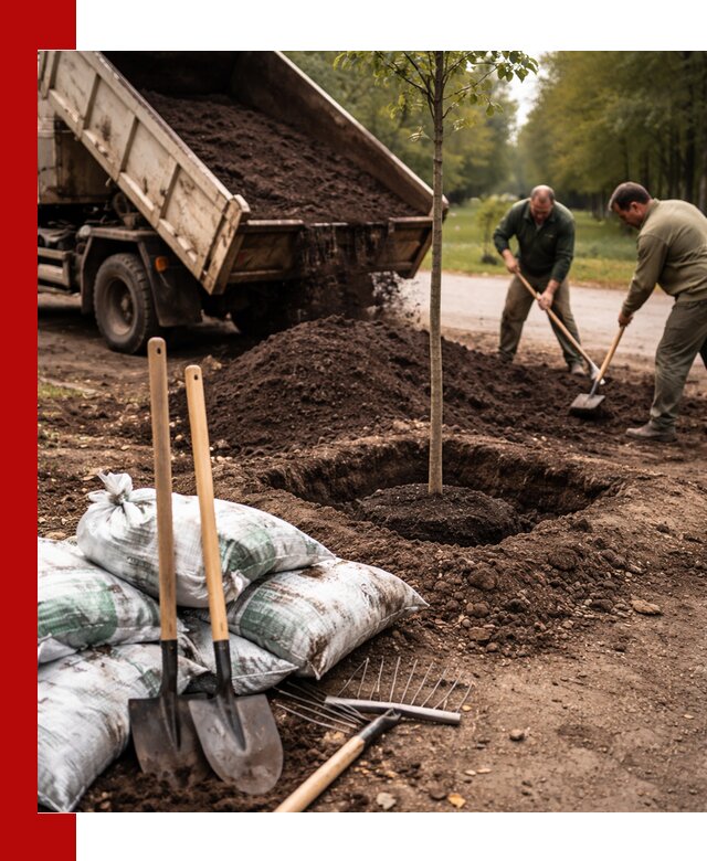 Грунт для посадки деревьев в Александрове — доставка и подготовка почвы