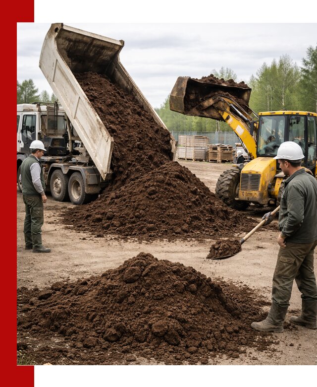 Доставка торфа оптом и в мешках в Александрове