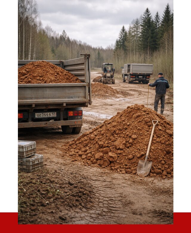 Глина и суглинки в Александрове от 4820 р. за куб | ПРОНЕРУДЛкн
