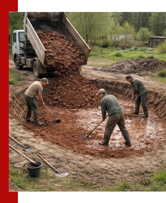 Купить качественную глину для пруда в Александрове