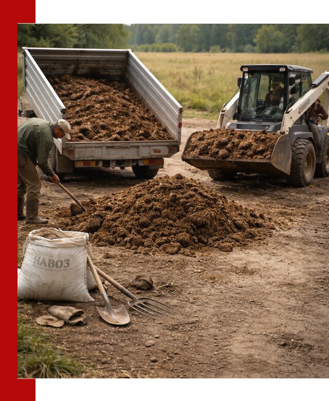 Доставка конского навоза в Александрове с разгрузкой и доставкой на объект