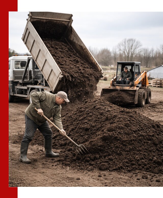 Доставка и продажа перегноя в Александрове быстро и дешево